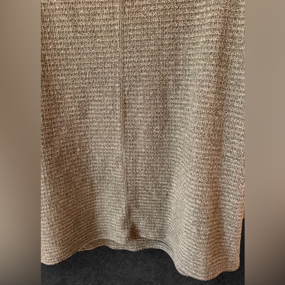 We The Free Kitty Slouchy Waffle Knit Olive Green Tunic Oversized Sweater Size S - Picture 13 of 15